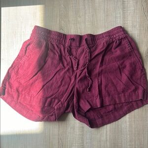 Women's Burgundy Shorts